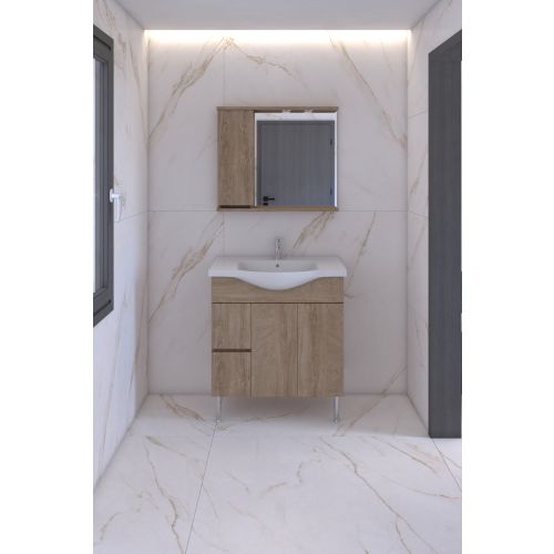 ΚΑΘΡΕΠΤΗΣ ΜΠΑΝΙΟΥ 80cm ΑΛ ΟΡΙΑΝΑ ΑΡΙΣΤΕΡΟ ΜΕ ΣΠΟΤ ΧΡΩΜΑ 331