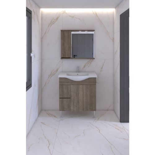 ΚΑΘΡΕΠΤΗΣ ΜΠΑΝΙΟΥ 80cm ΑΛ ΟΡΙΑΝΑ ΑΡΙΣΤΕΡΟ ΜΕ ΣΠΟΤ ΧΡΩΜΑ 323