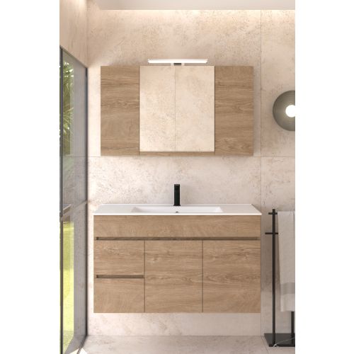 ΚΑΘΡΕΠΤΗΣ ΜΠΑΝΙΟΥ ΑΛ ΑΡΙΕΛΑ 100cm ΜΑΤ ΧΡΩΜΑ 331 ΜΕ ΑΠΛΙΚΑ LED