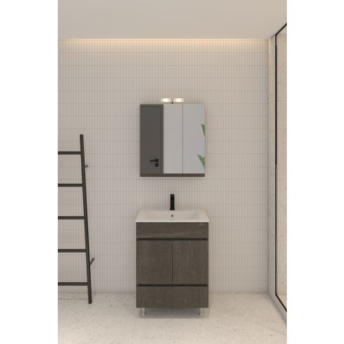 ΚΑΘΡΕΠΤΗΣ ΜΠΑΝΙΟΥ ΑΛ ΣΕΛΒΑ 60cm ΜΕ ΑΠΛΙΚΑ ΧΡΩΜΑ 399