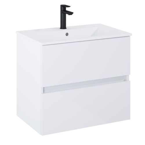 ΣΕΤ ΕΠΙΠΛΟ ΜΠΑΝΙΟΥ 2ΤΜΧ N-CUBE 65 ΛΕΥΚΟ ROCA