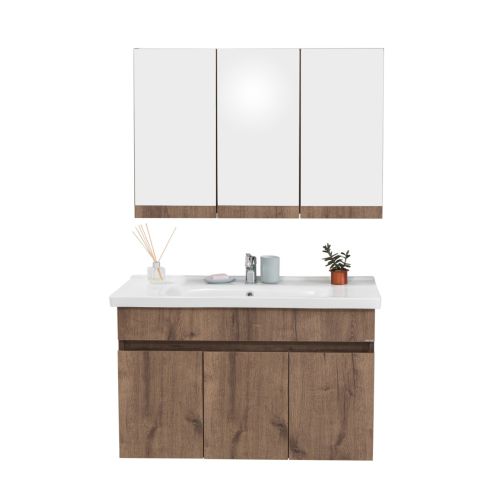 ΚΑΘΡΕΠΤΗΣ ΜΠΑΝΙΟΥ 100cm ΜΑ ΜΟΝΑ ΧΡΩΜΑ ΚΑΦΕ