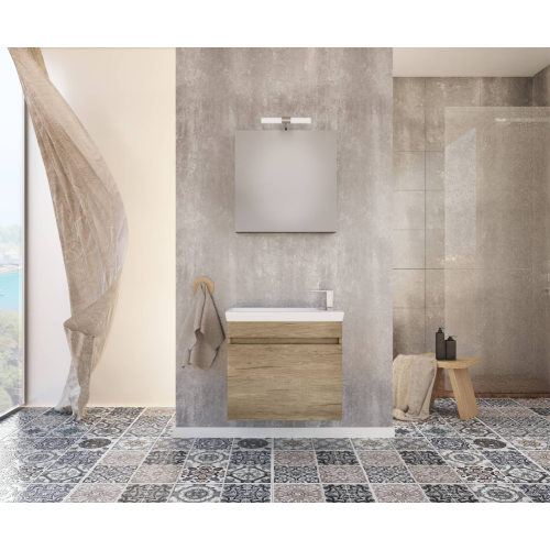 ΚΡΕΜΑΣΤΗ ΒΑΣΗ ΕΠΙΠΛΟΥ ΜΠΑΝΙΟΥ LUXUS 60 PL WOOD DROP