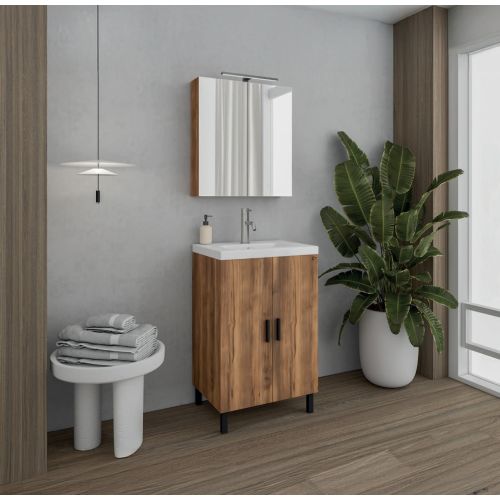 ΣΕΤ ΕΠΙΠΛΟΥ ΜΠΑΝΙΟΥ 3ΤΜΧ ROMA 50 AMBER BAROQUE OAK DROP