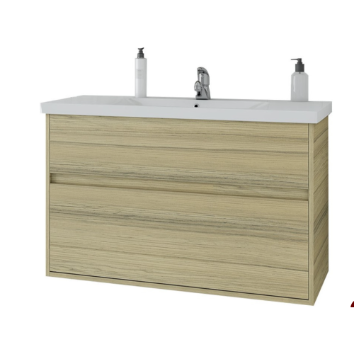 ΚΡΕΜΑΣΤΗ ΒΑΣΗ ΕΠΙΠΛΟΥ ΜΠΑΝΙΟΥ INSTINCT 100 NATURAL OAK DROP