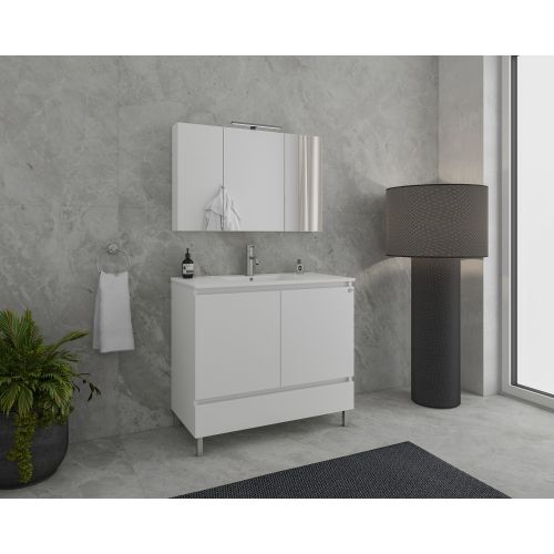 ΣΕΤ ΕΠΙΠΛΟΥ ΜΠΑΝΙΟΥ 3ΤΜΧ DELTA 100 ΛΕΥΚΟ DROP