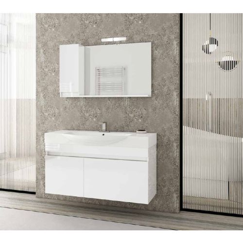 ΚΡΕΜΑΣΤΗ ΒΑΣΗ ΕΠΙΠΛΟΥ ΜΠΑΝΙΟΥ SENSO 105 ΛΕΥΚΗ DROP