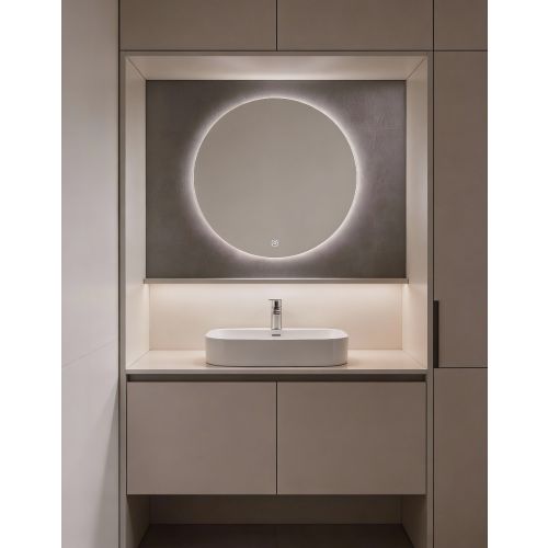 ΚΑΘΡΕΠΤΗΣ ΜΠΡΟΝΖΕ 60Ν9 90cm ΜΕ LED ΣΤΡΟΓΓΥΛΟΣ