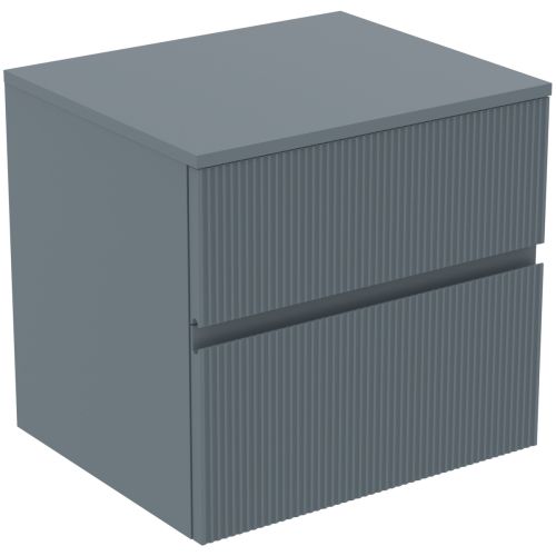 ΒΑΣΗ ΕΠΙΠΛΟΥ ΜΠΑΝΙΟΥ FINESSE 60cm ΚΡΕΜΑΣΤΗ ASHBLUE ΜΑΤ IDEAL