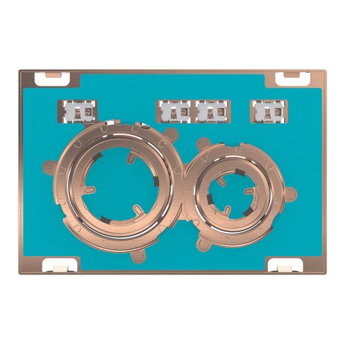 ACTUATOR PLATE GEBERIT SIGMA 21 115.650.00.1 RED GOLD CUSTOMISED