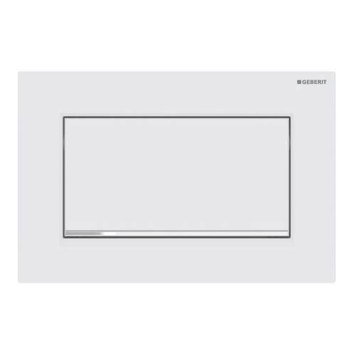 ΠΛΑΚΕΤΑ GEBERIT SIGMA 30 115.893.JT.1 ΛΕΥΚΗ ΜΑΤ / ΧΡΩΜΕ ΒΙΔΩΤΗ