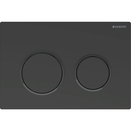 ΠΛΑΚΕΤΑ GEBERIT OMEGA 20 115.085.16.1 ΜΑΥΡΗ ΜΑΤ