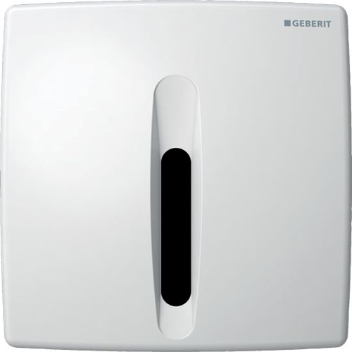 URINAL FLUSH CONTROL 115.818.11.5 GEBERIT WITH ELECTRONIC FLUSH ACTUATION BATTERY OPERATION WHITE