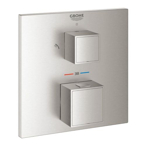 MIXER MOUNTED II GROTHERM CUBE 24154DC0 SUPERSTEEL GROHE