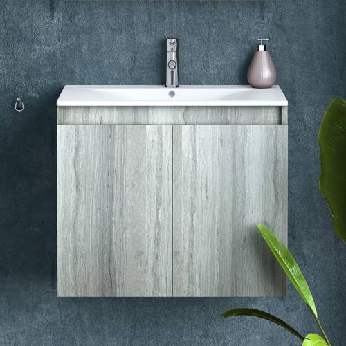 ΒΑΣΗ ΕΠΙΠΛΟΥ ΜΠΑΝΙΟΥ 60cm DROP MAGNOLIA S ΚΡΕΜΑΣΤΗ ΡΟΚ ΟΑΚ