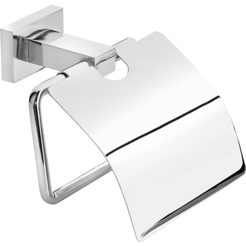 TOILET PAPER HOLDER WITH COVER LUGANO 50X6-10 CHROME