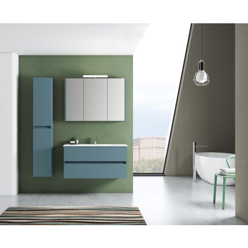 BATHROOM FURNITURE SET 3-PIECE COSMOS 100cm PACIFIC BLUE PICCADILLY