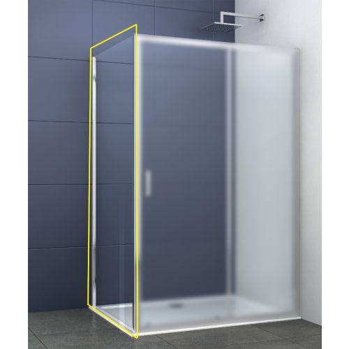 ΣΤΑΘΕΡΟ ΠΛΑΙΝΟ ΠΡΟΣΘΗΚΗ 80x180cm Α5 PICCADILLY ΧΡΩΜΕ ΚΡΥΣΤΑΛΛΟ ΔΙΑΦΑΝΟ