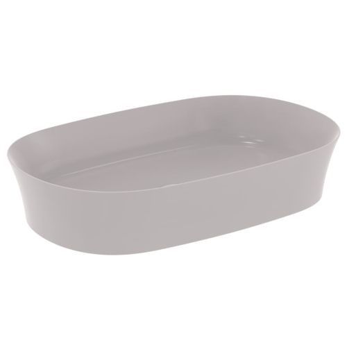 OVAL VESSEL WASHBASIN IPALYSS FREE INSTALLATION 60x38cm CONCRETE IDEAL