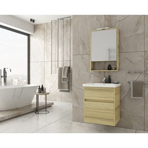 ΣΕΤ ΕΠΙΠΛΟΥ ΜΠΑΝΙΟΥ 4ΤΜΧ INSTINCT 55 NATURAL OAK DROP