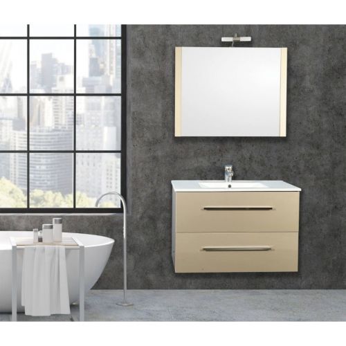 ΚΑΘΡΕΠΤΗΣ ΜΠΑΝΙΟΥ 100cm ΑΛ ΙΒΟΝΗ ΜΕ ΑΠΛΙΚΑ ΧΡΩΜΑ GLOSS 6109