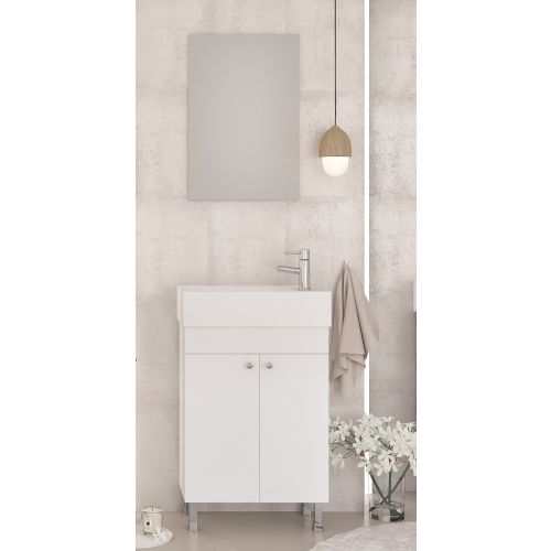 ΣΕΤ ΕΠΙΠΛΟΥ ΜΠΑΝΙΟΥ 4ΤΜΧ LITOS 50 ΛΕΥΚΟ DROP