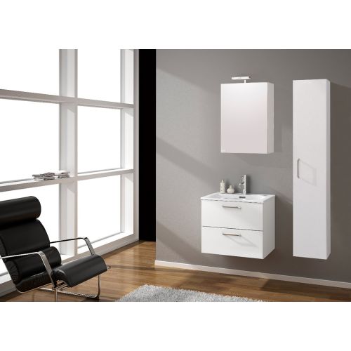 ΚΑΘΡΕΠΤΗΣ ΜΠΑΝΙΟΥ 60cm ΝΟΑ ΜΕ ΑΠΛΙΚΑ ΧΡΩΜΑ GLOSS ΛΕΥΚΟ