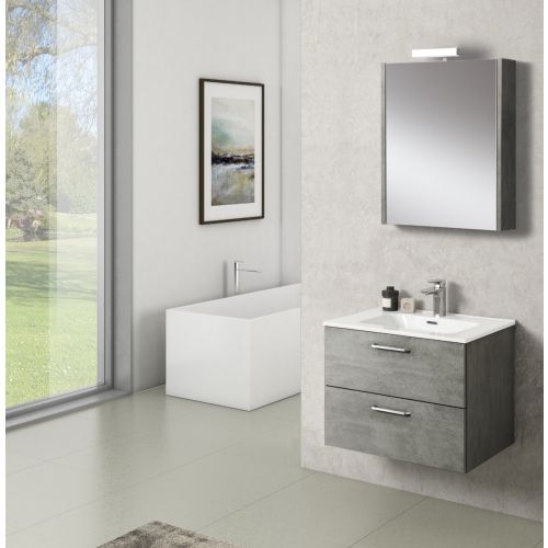 ΚΑΘΡΕΠΤΗΣ ΜΠΑΝΙΟΥ 60cm ΝΟΑ ΜΕ ΑΠΛΙΚΑ ΧΡΩΜΑ ΓΚΡΙ