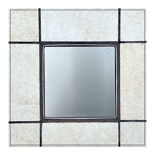 ΣΧΑΡΑΚΙ ΜΕ ΒΑΣΗ ΑΡΙΑΔΝΗ 12x12cm ΣΑΤΙΝΕ INOX