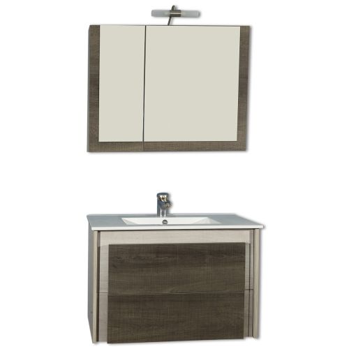 ΚΑΘΡΕΠΤΗΣ ΜΠΑΝΙΟΥ 80cm ΑΛ ΚΟΥΑΤΡΟ ΜΕ ΑΠΛΙΚΑ ΧΡΩΜΑ GLOSS 6120