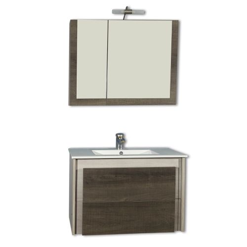 ΚΑΘΡΕΠΤΗΣ ΜΠΑΝΙΟΥ 80cm ΑΛ ΚΟΥΑΤΡΟ ΜΕ ΑΠΛΙΚΑ ΧΡΩΜΑ SUPER MAT S027