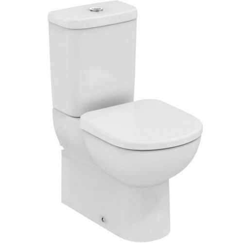 TOILET PACK TEMPO BTW CLOSE-COUPLED HORIZONTAL OUTLET WITH CISTERN AND SOFT CLOSE COVER IDEAL
