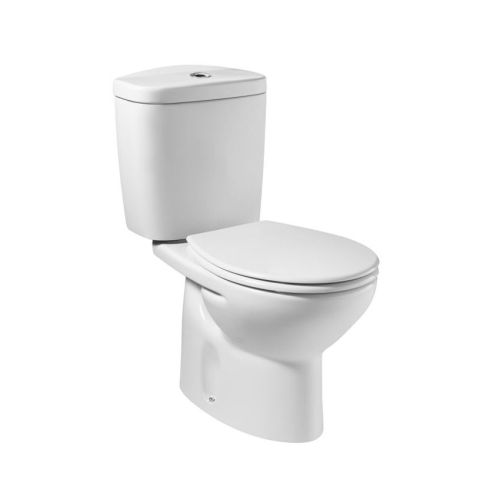 TOILET PACK VICTORIA CLOSE-COUPLED HORIZONTAL OUTLET WITH CISTERN AND SIMPLE COVER ROCA