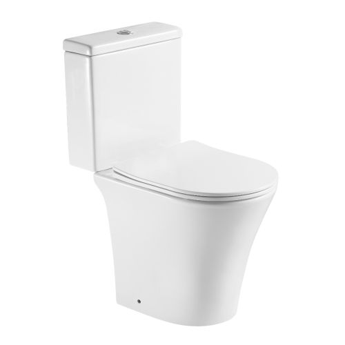 TOILET SET 1343C HORIZONTAL OUTLET  WITH CICTERN AND SLIM COVER SOFT CLOSE PICCADILLY