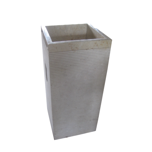 ΝΙΠΤΗΡΑΣ ΔΑΠΕΔΟΥ PEDESTAL STRIPES 40x40x90cm ΚΡΕΜ PICCADILLY