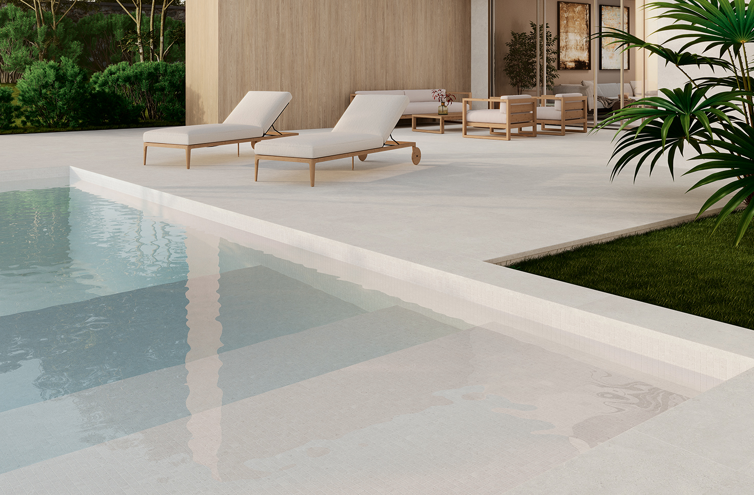 WABI SABI σειρά πλακιδίων για εξωτερικούς  χώρους και πισίνες από την Λακιώτης: η τέχνη της φυσικής ισορροπίας και αρμονίας